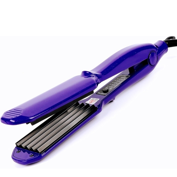 MBHAIR Ceramic Crimper Iron Volumizing HairStyle Waves Beauty Purple  NEW - Picture 1 of 14
